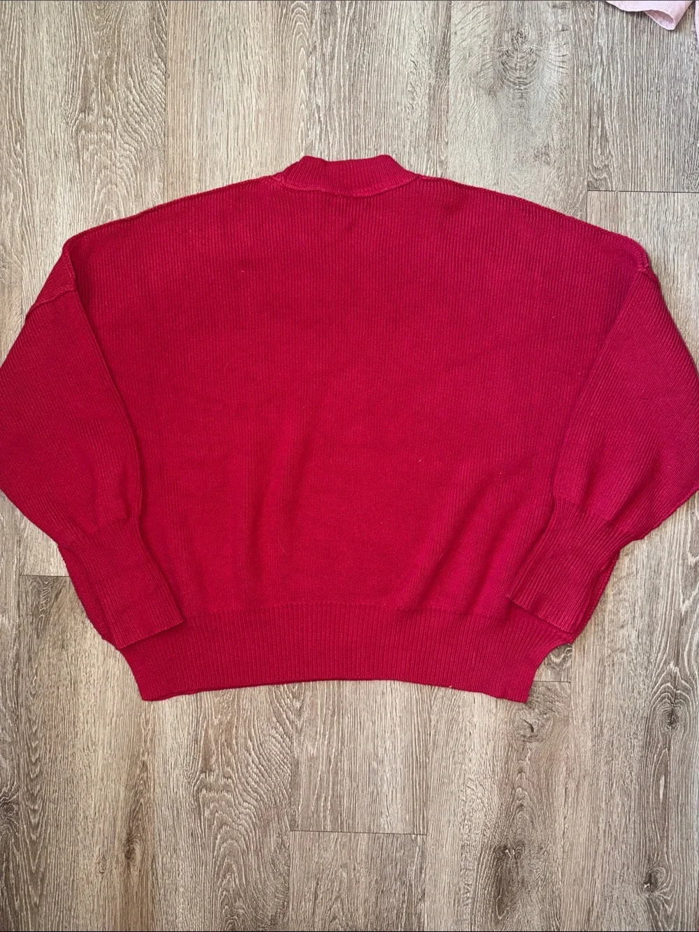 Free People Easy Street Tunic Sweater oversized mock neck xs boho pullover